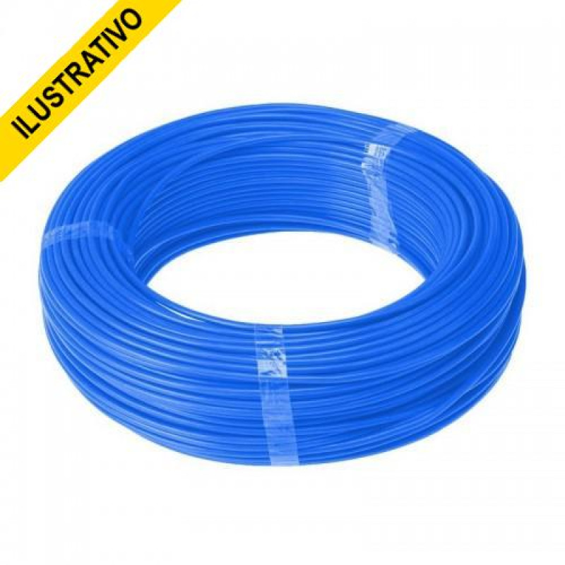 Fio Cabinho Bitolado 04,00mm (rolo-100) 1linha Azul