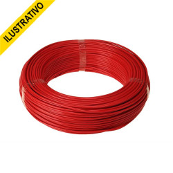 Fio Cabinho Bitolado 06,00mm (rolo-100) 1linha Vermelho