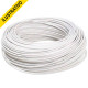 Fio Cabinho Bitolado 06,00mm (rolo-100) 1linha Branco