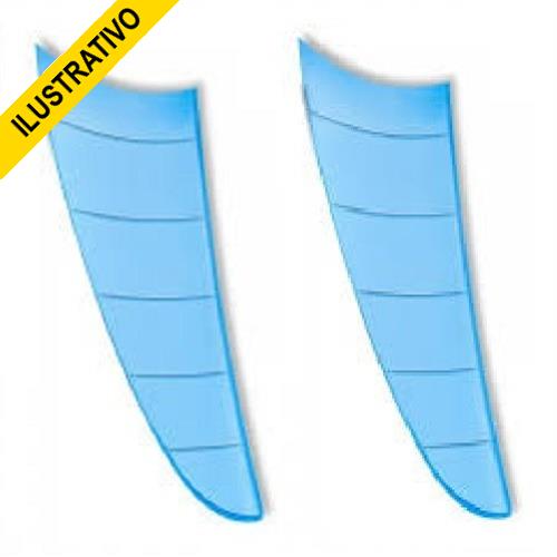 Pa P/ventilador Spirit 24p (par) Cristal/azul 10011 Versatil