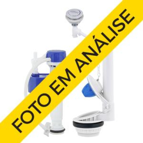 Kit Completo Universal P/caixa Acoplada Acionamento Superior Simples 2linha 340215 Blukit
