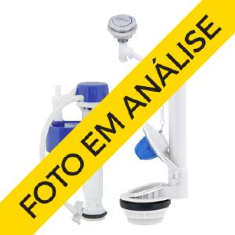 Kit Completo Universal P/caixa Acoplada Acionamento Superior Simples 2linha 340215 Blukit