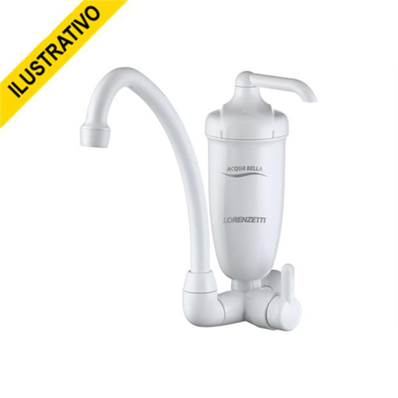 Torneira Filtro Parede Movel Alta Branca Abs/branco Abs Volante Alavanca Monocomando 1/4 Acquabella Lorenzetti Torneira Filtro Parede Movel Alta Branca Abs/branco Abs Volante Alavanca Monocomando 1/4 Acquabella Lorenzetti