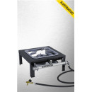 Fogao Gas Industrial P/fritura (alta Pressao) 1 Boca Mesa Perfil 5 M01 S2020 Metalmaq