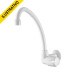 Torneira Cozinha Parede Movel Alta 1168 F27 Abs Branca Fatti Fortti Lorenzetti