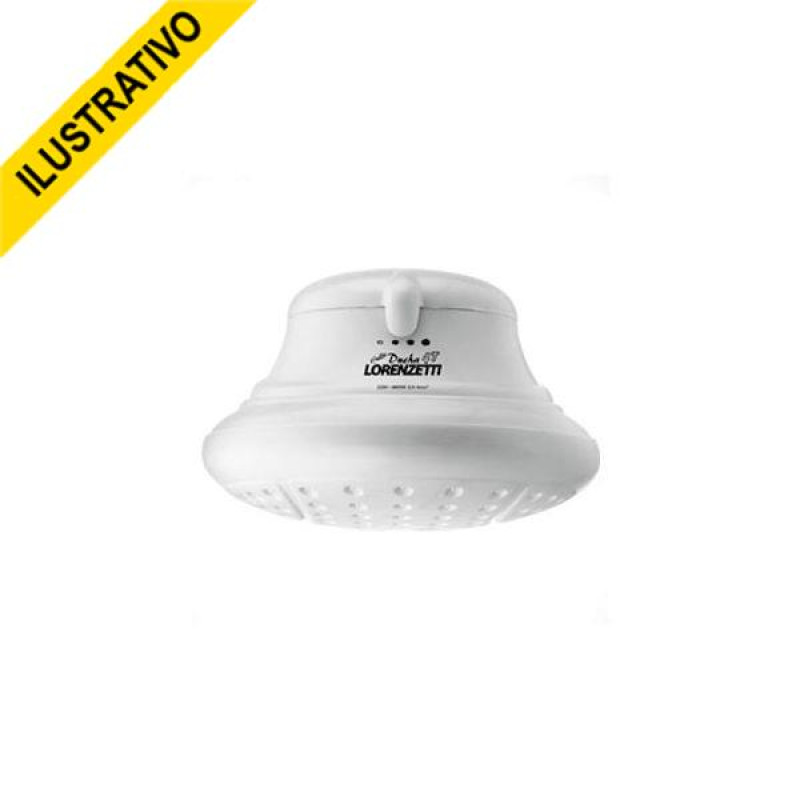 Chuveiro 127v Convencional Bella Ducha Mecanico 4 Temperaturas Branco 4800w Lorenzetti