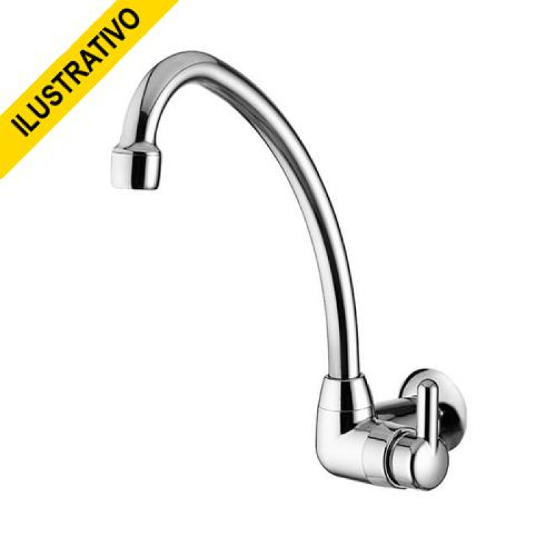Torneira Cozinha Parede Movel Alta 1168 F31 Abs Cromada Bric Lorenzetti