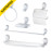 Kit Banheiro Plastico 6pc Branco 2001 F22 Fortti Lorenzetti