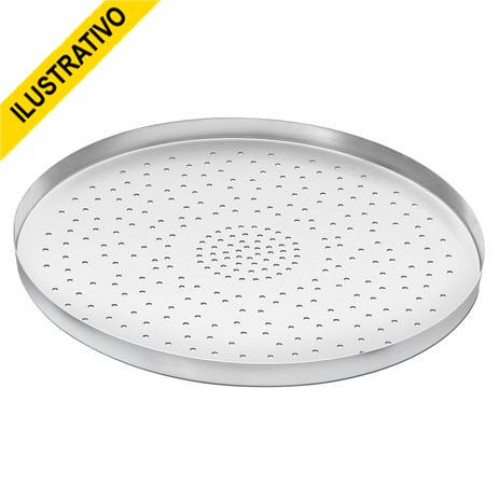Forma Pizza C/furo Aluminio N.35 832 Abc