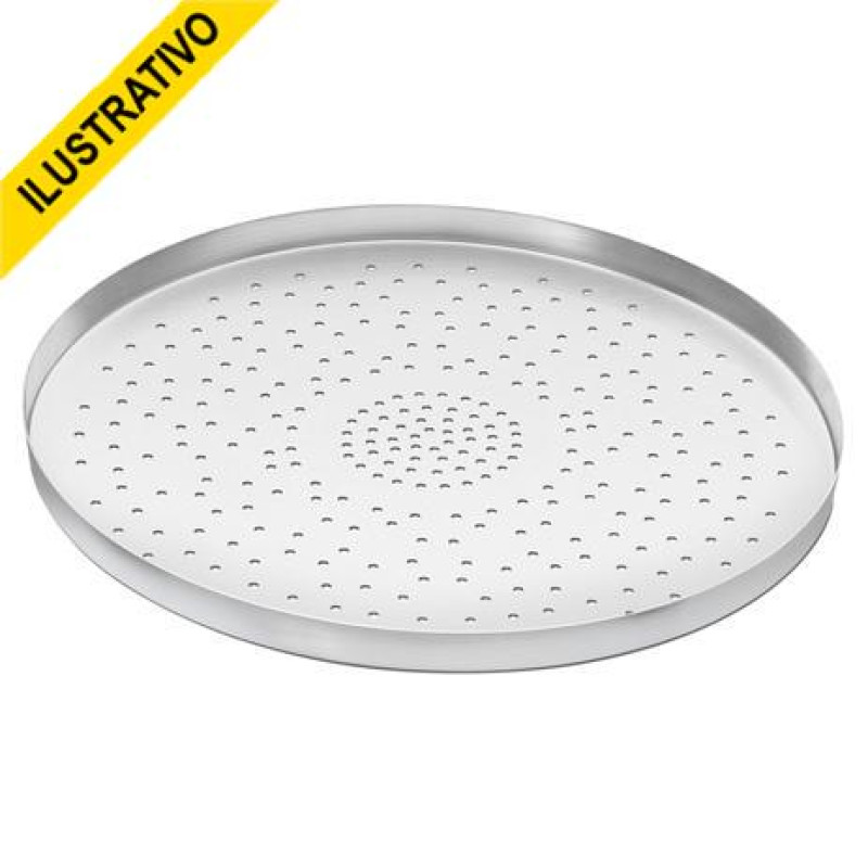 Forma Pizza C/furo Aluminio N.35 832 Abc