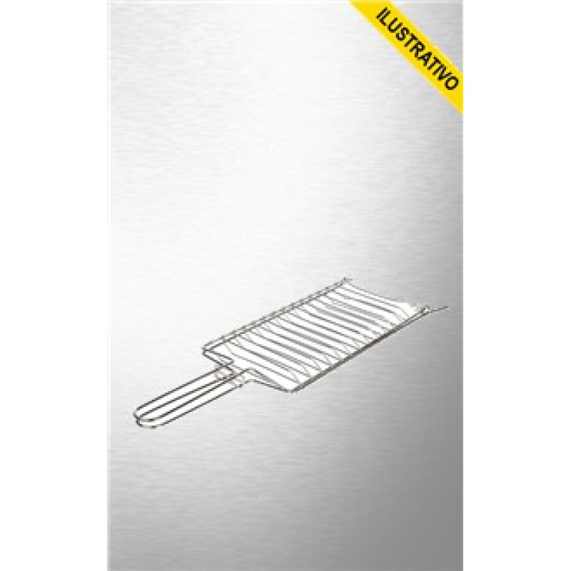 Grelha Churrasco Super Grill 01 3104 17x34 Mor