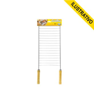 Grelha Churrasco Simples 01 3107 20x37 Mor