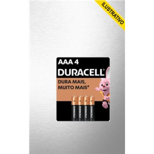 Pilha Palito C/4 Aaa Duracell