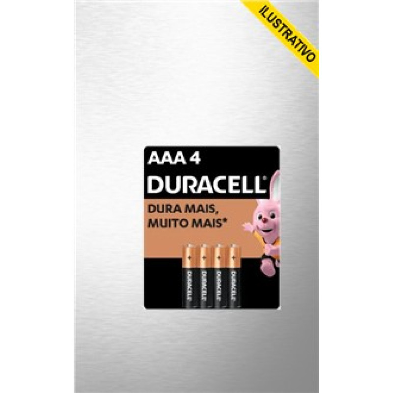Pilha Palito C/4 Aaa Duracell