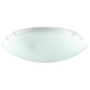 Plafon Redondo 25cm 1xe27 Vidro Jateado Acabamento Cristal 82251004 Blumenal