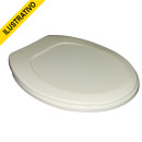 Assento Oval Std Plastico Bege Duratti Lorenzetti