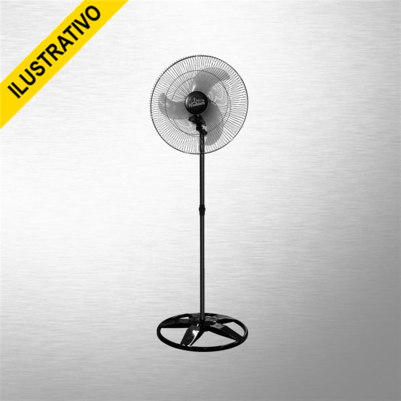 Ventilador Coluna 60cm Premium Grade Aco Preto Ventidelta