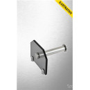 Papeleira Parede S/protecao Fume/cromado Vidro 85 Vildrex