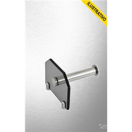 Papeleira Parede S/protecao Fume/cromado Vidro 85 Vildrex