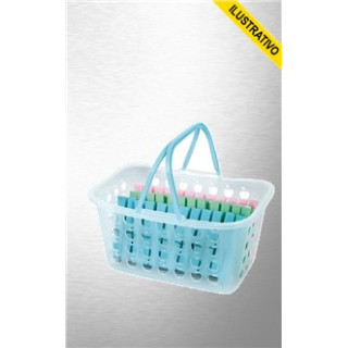 Cesto C/ Prendedores Roupa Maxi 36pcs 6072 Mor