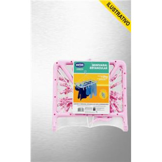 Secador Pendurar Mini Retangular C/32 Pregadores 6095 Mor