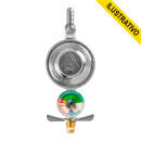 Regulador Gas C/manometro 504/01 Blister 7093-9 Alianca