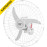 Ventilador Parede 60cm Grade Aco Branco Tron/multimarcas 127v