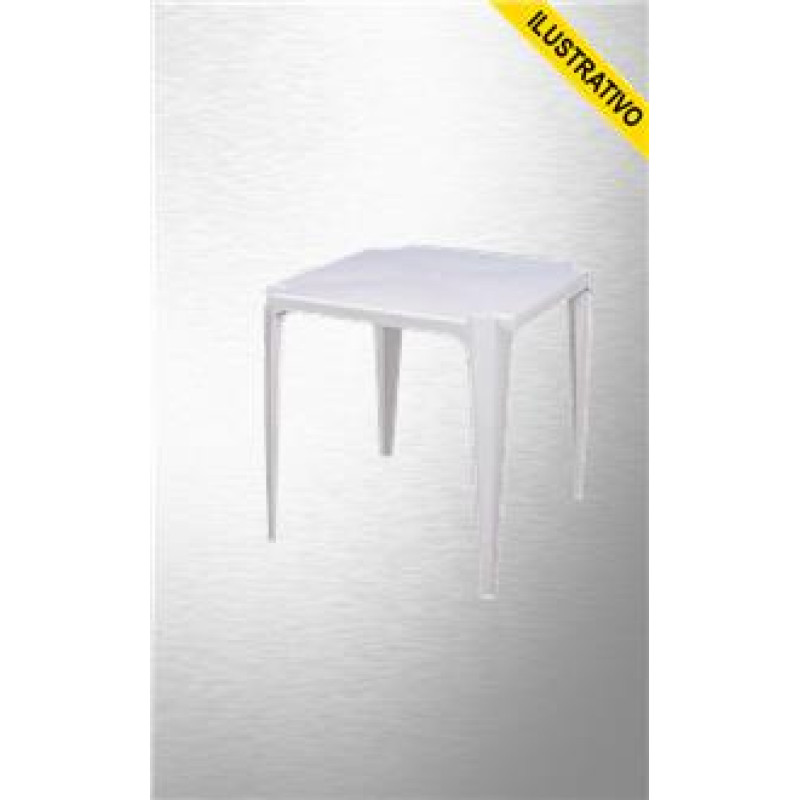 Mesa Plastica 70cm Empilhavel Bela Vista 9001 Mor/multimarcas