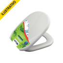 Assento Sabatine Almofadado Branco 163100 Duda
