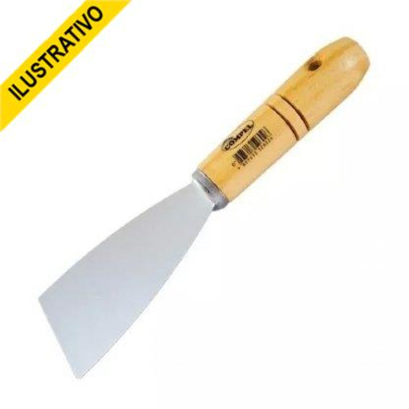 Espatula Aco Cabo Madeira 06cm 06101006 Famastil Espatula Aco Cabo Madeira 06cm 06101006 Famastil