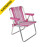 Cadeira Praia Infantil Aluminio Braco Plastico Alta Rosa 2122 Mor