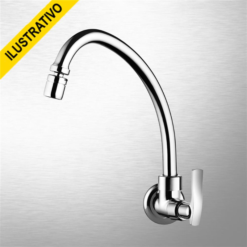 Torneira Cozinha Parede Movel Alta 1168 C29 Metal Lorenzetti