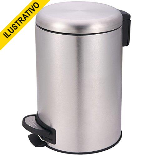 Lixeira Banheiro Pedal Inox Fosca 03,0l 8226 Safira Mor