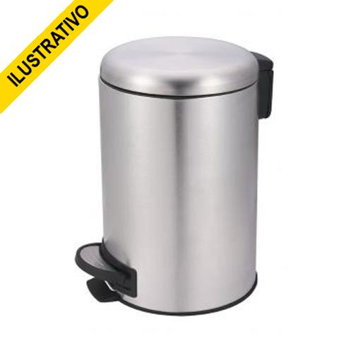 Lixeira Cozinha Pedal Inox Fosca 12l Safira 8228 Mor
