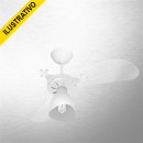 Ventilador Teto Qc New Cristal Light G.taca Br 127v Ventidelta