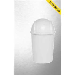 Lixeira Cozinha Basculante Plastica 07,5l Branca 62 Jaguar