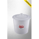 Lixeira Banheiro Tampa Plastica 05,5l Branca 0057 Jaguar