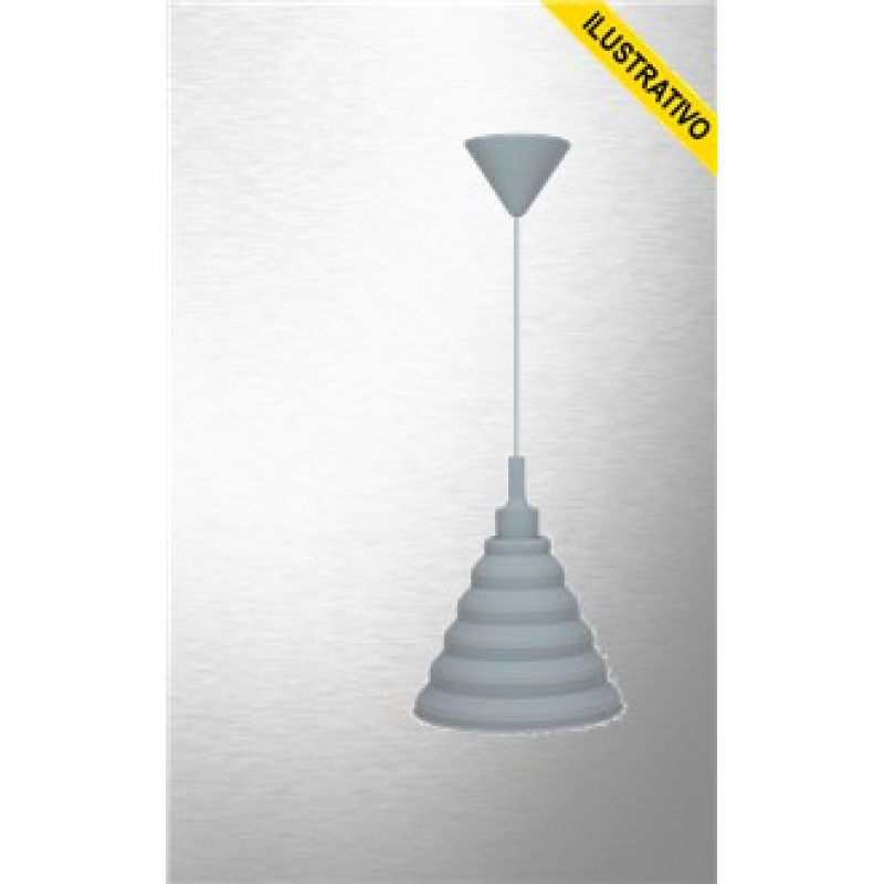 Pendente Make Color E27 Cinza 15050278 Taschibra