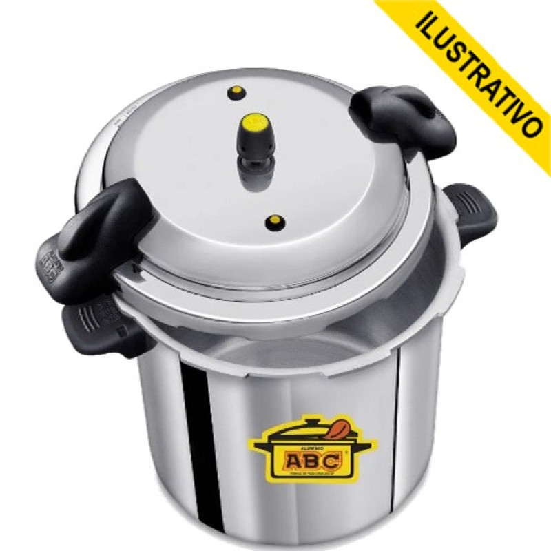 Panela Pressao 15,0l Aluminio Tampa Externa 1212 Abc Panela Pressao 15,0l Aluminio Tampa Externa 1212 Abc