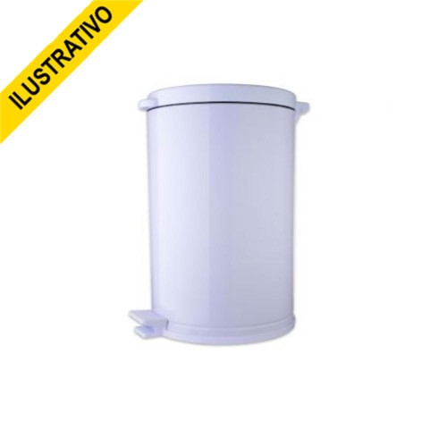 Lixeira Cozinha Pedal Plastica Branca 12l 3541 Viel