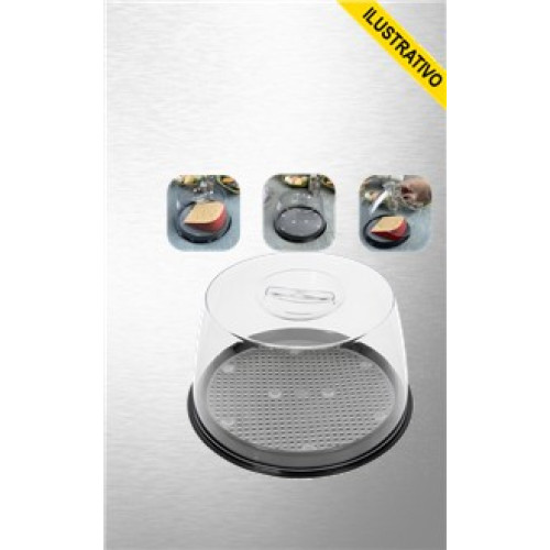 Queijeira C/grade Plast Preto Acr 3016 Performance