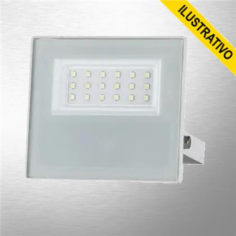 Refletor Led 020w 6500k Branco 15030065-01 Taschibra/econo
