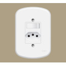 Interruptor C/placa 4x2 1 Secao+1 Tomada 20a 3p Branco Blanc+ 3925 Fame