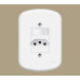 Interruptor Blanc+ C/placa 1 Secao+1 Tomada 20a 3p 3925 Fame