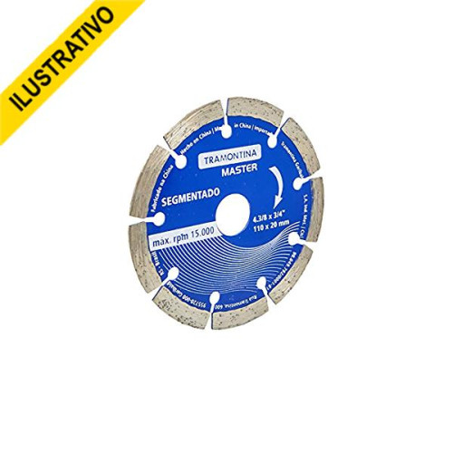 Disco Corte Concreto Diamantado Segmentado Seco 110mmx20mm 4.3/8 42595/104 Tramontina