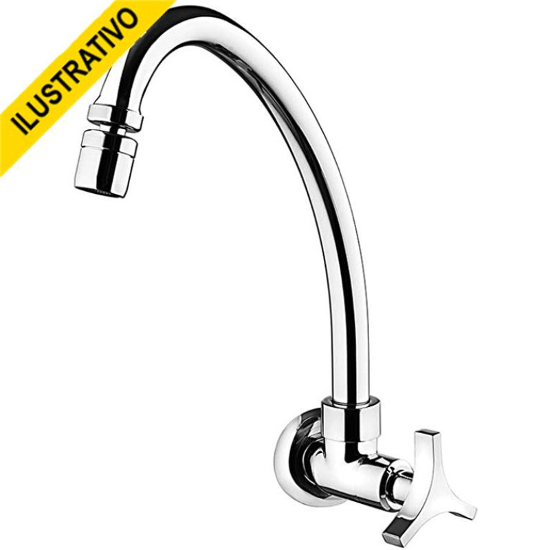 Torneira Cozinha Parede Movel Alta 1168 C33 Metal Trio Lorenzetti Torneira Cozinha Parede Movel Alta 1168 C33 Metal Trio Lorenzetti