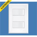 Interruptor C/placa 4x2 2 Secoes 10a Branco Evidence 2904 Fame