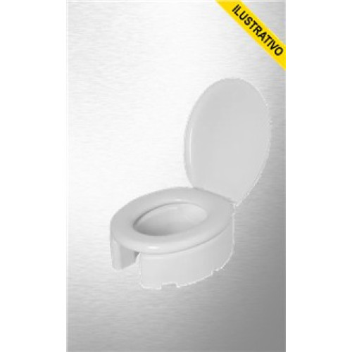 Assento Elevado Oval Std Plastico 16,5cm Tpk Almofadado Tae13/k Br Astra