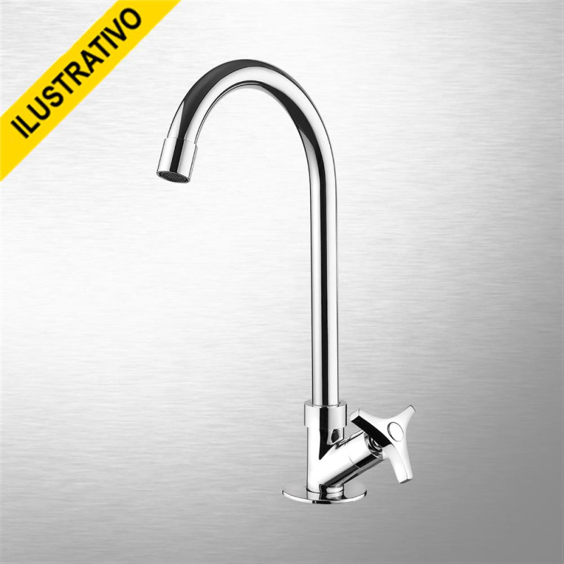 Torneira Cozinha Mesa Movel Alta 1167 C30 Metal Way Lorenzetti