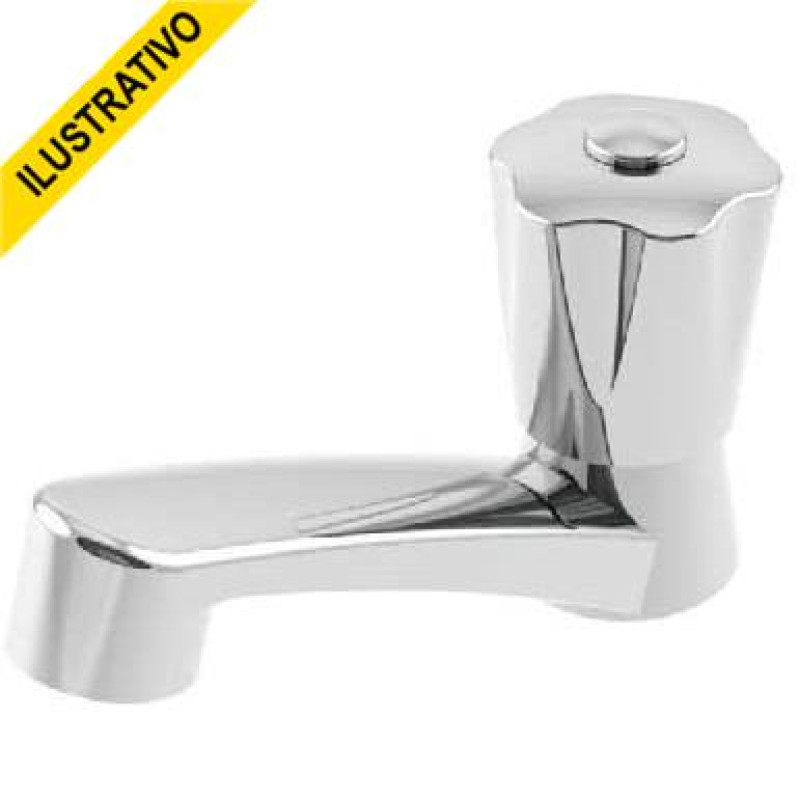 Torneira Lavatorio Mesa Fixa 1194 C50 1/4 Abs Cromada 8046 Injetplast